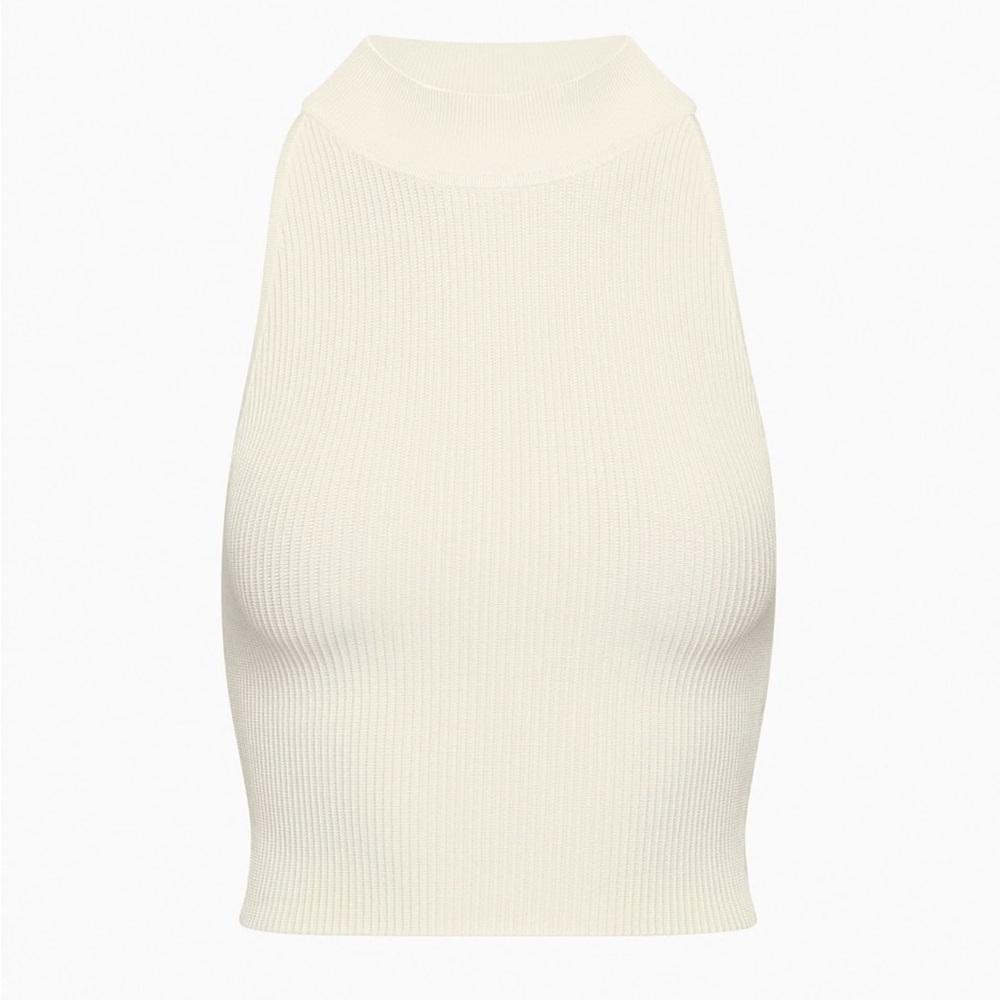 Babaton Sculpt Knit Mockneck Halter Top